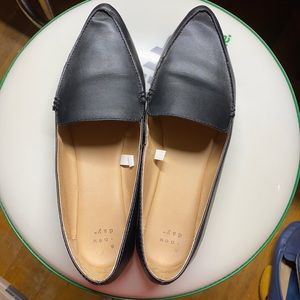 Leather flats
